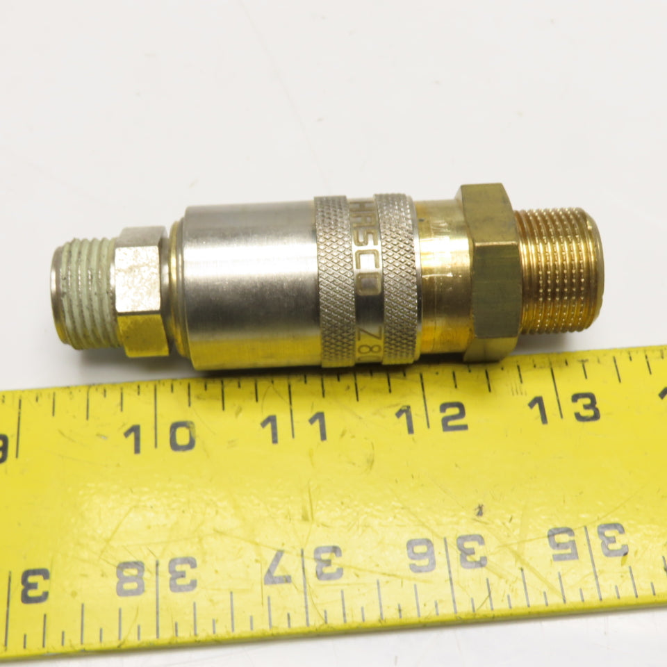 Hasco Z808 Open Flow Quick Coupling G1/2 Male/Female Set 24x1.5