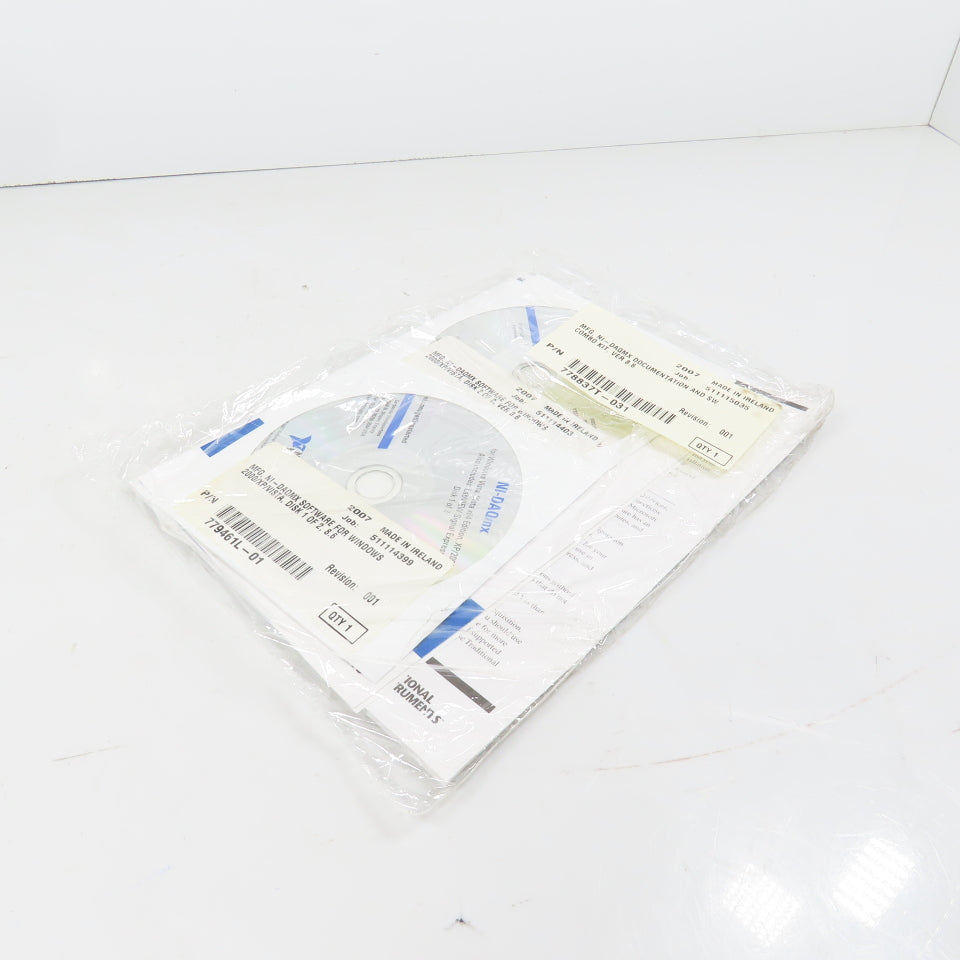 National Instruments 779461L-01 779461L-02 NI-DAQMX Software Ver 8.6 Disk 1 & 2