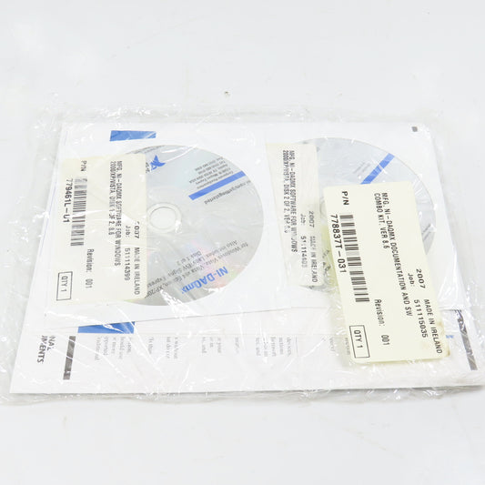 National Instruments 779461L-01 779461L-02 NI-DAQMX Software Ver 8.6 Disk 1 & 2