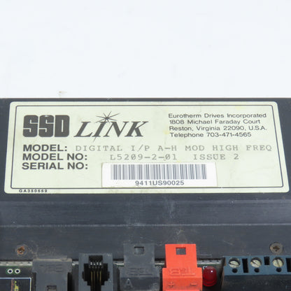 Parker Eurotherm L5209-2-01 SSD Link Digital I/P A-H Module High Freq. Issue 2