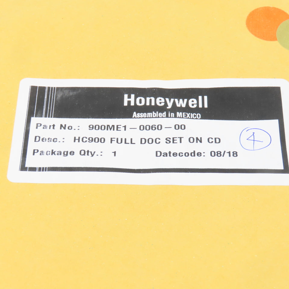 Honeywell 900ME1-0060-00 900W01-0060-00 HC900 HC Designer Config. Software &Docs