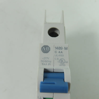 Allen-Bradley 1489-M1C040 4A 1-Pole C-Curve DIN Rail Circuit Breaker 277VAC SerD