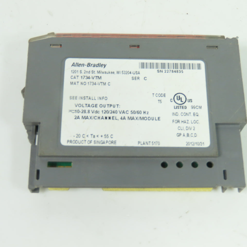 Allen-Bradley 1734-VTM Voltage Terminal Module 120/240VAC 10-28.8VDC