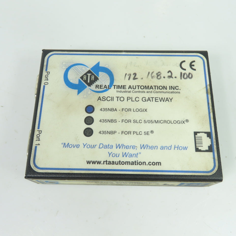 Real Time Automation Inc. 435NBA ASCII TO PLC GATEWAY For Controllogix