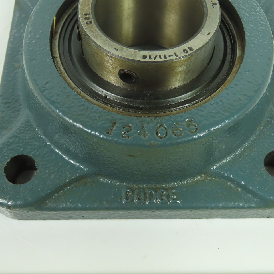 Dodge 124065 1-11/16" 4-Bolt Square Flange Block Bearing
