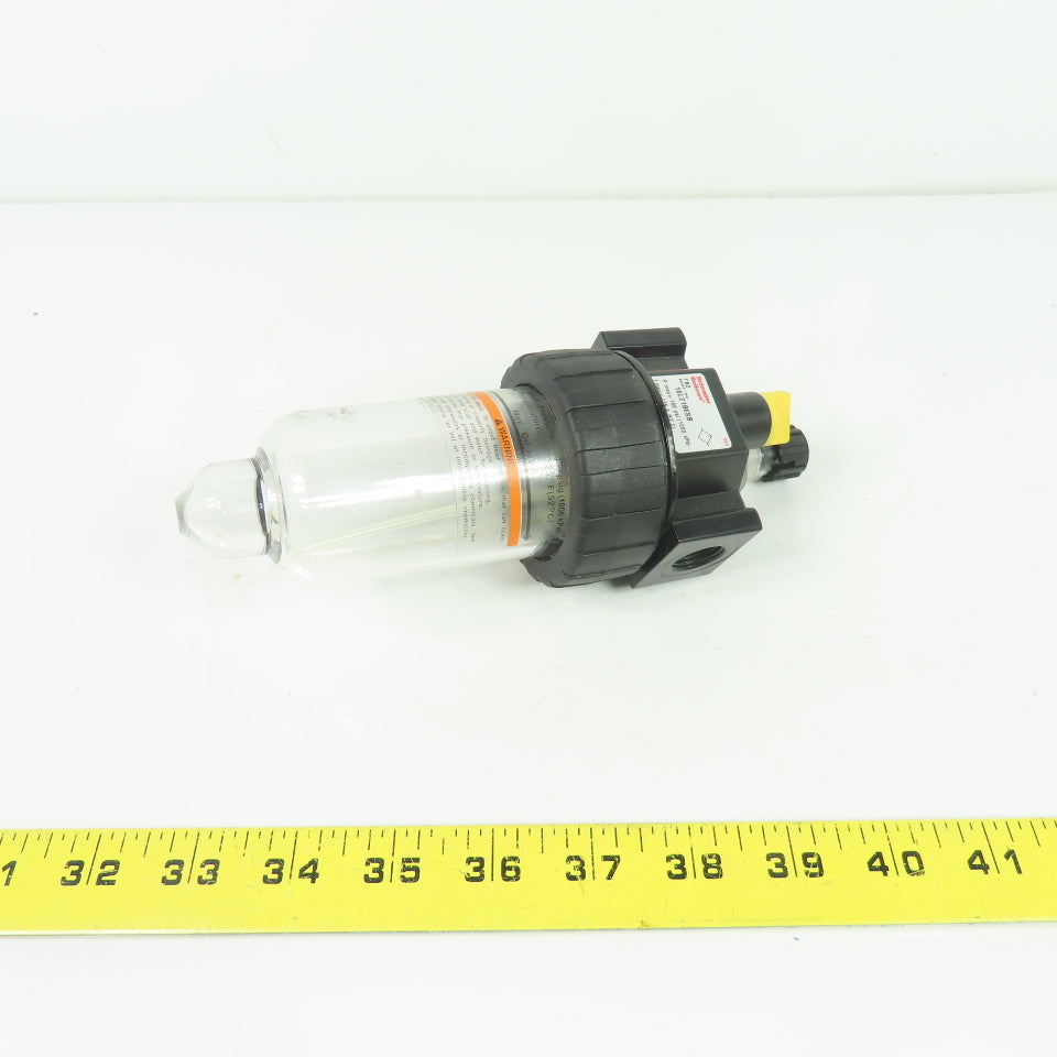 Schrader Bellows 16L21BESB Air Line Lubricator 150 psi Max 125 F Max 3/8" NPT