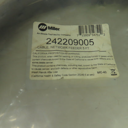 Miller 242209005 Network Feeder Cable 5 ft NEW