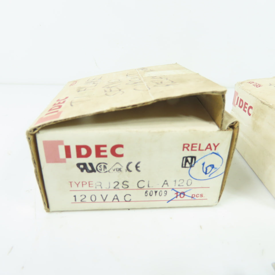 IDEC RJ2S-CL-A120 General Purpose Relays 8A 120VAC Lot Of 12