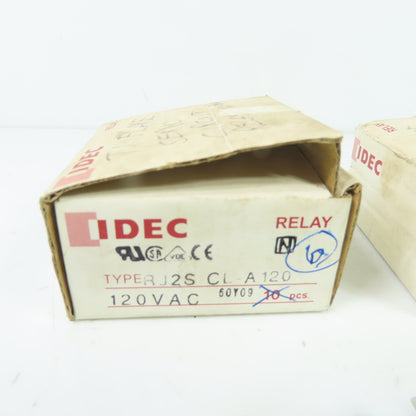 IDEC RJ2S-CL-A120 General Purpose Relays 8A 120VAC Lot Of 12