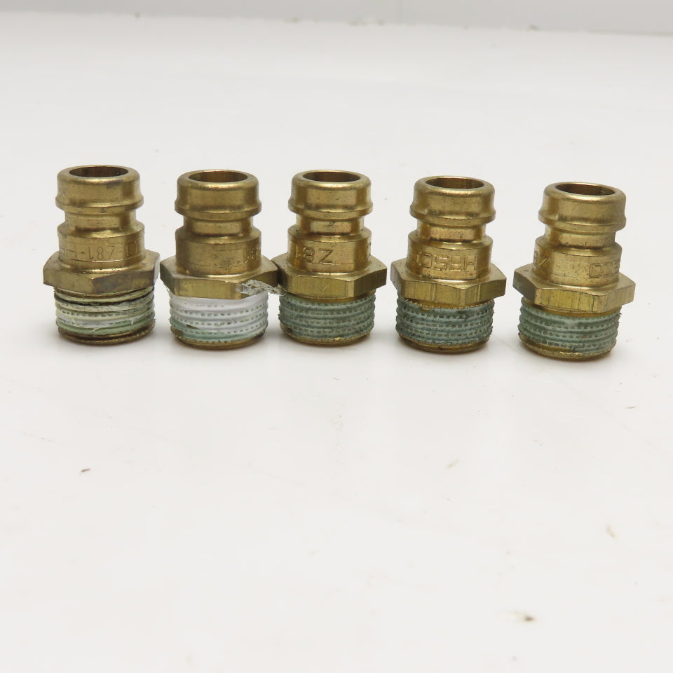 Hasco Z81 Full Flow Brass Quick Connect Male Fitting M16x1.5 Lot Of 5