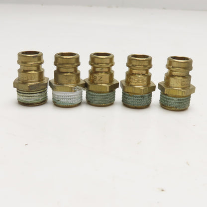 Hasco Z81 Full Flow Brass Quick Connect Male Fitting M16x1.5 Lot Of 5