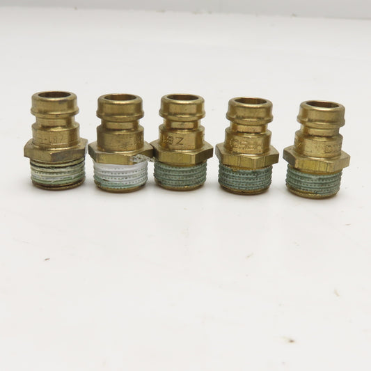 Hasco Z81 Full Flow Brass Quick Connect Male Fitting M16x1.5 Lot Of 5