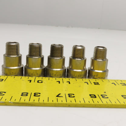 Staubli 1/4" NPT Stainless Steel Quick Connect Socket Lot Of 5