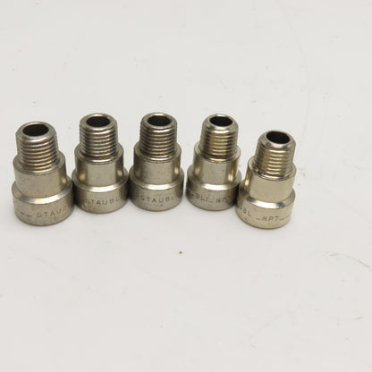 Staubli 1/4" NPT Stainless Steel Quick Connect Socket Lot Of 5