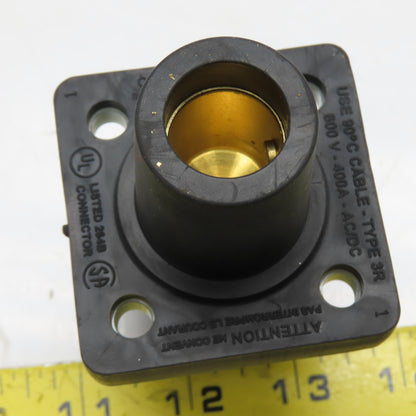Leviton Series 16 600V 400A AC/DC Panel Mount Taper Nose Inline Receptacle