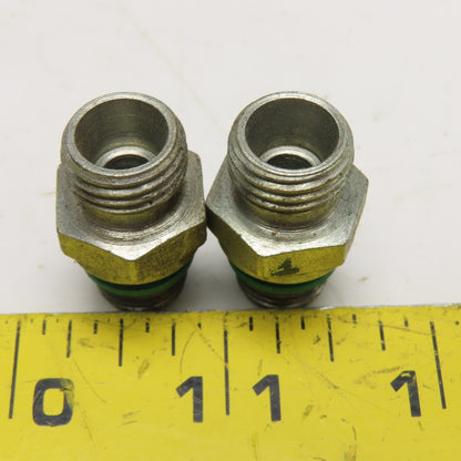 9/16-18 UNF x 9/16-18 SAE Fitting Stainless Steel Lot Of 2
