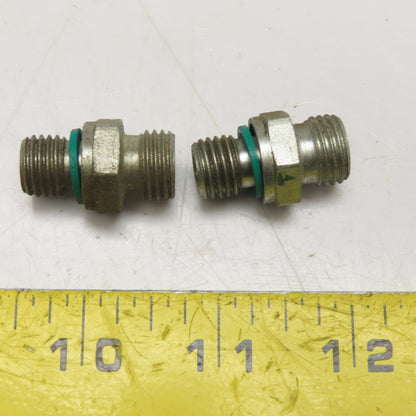 9/16-18 UNF x 9/16-18 SAE Fitting Stainless Steel Lot Of 2