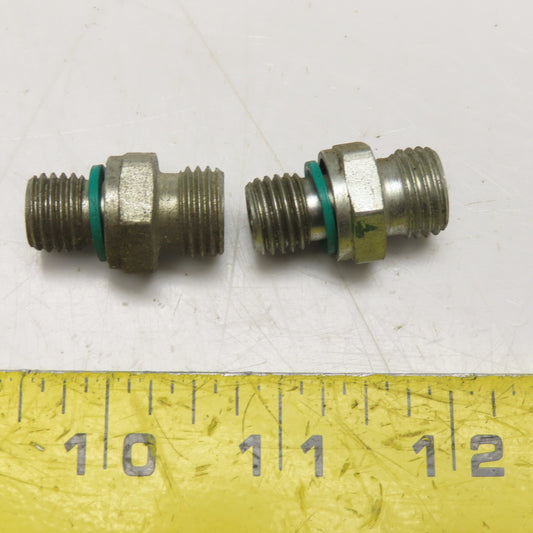 9/16-18 UNF x 9/16-18 SAE Fitting Stainless Steel Lot Of 2