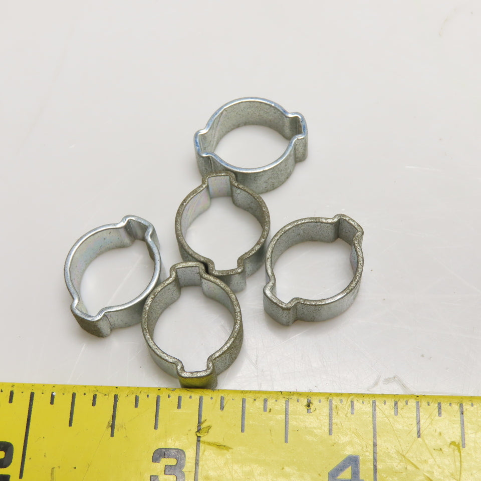 Oetiker 1/2" Double Crimp Ear Hose Clamp Zinc Plated Lot Of 55