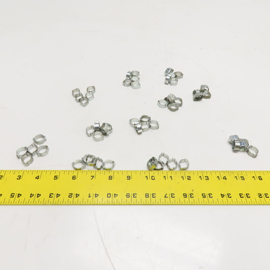 Oetiker 1/2" Double Crimp Ear Hose Clamp Zinc Plated Lot Of 55