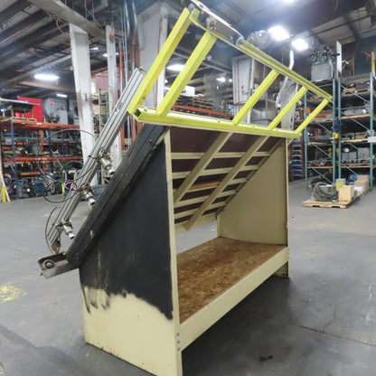 Ritter R215E/A  5' x 8' Face Frame Assembly A Frame Table 3 Pneumatic Clamps