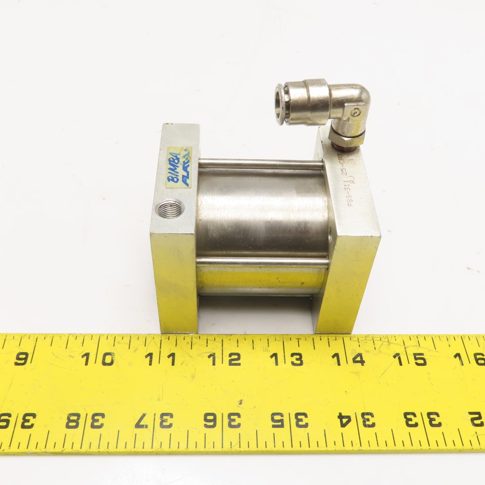 Bimba FSS-311.25 2" Bore 1-1/4" Stroke Double Acting Spring Return Air Cylinder