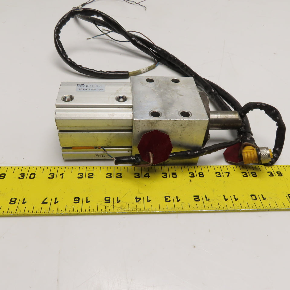 PHD 10336472-05 CRS3U 40 x 1 1/4 -M Compact Pneumatic Power Swing Clamp Cylinder