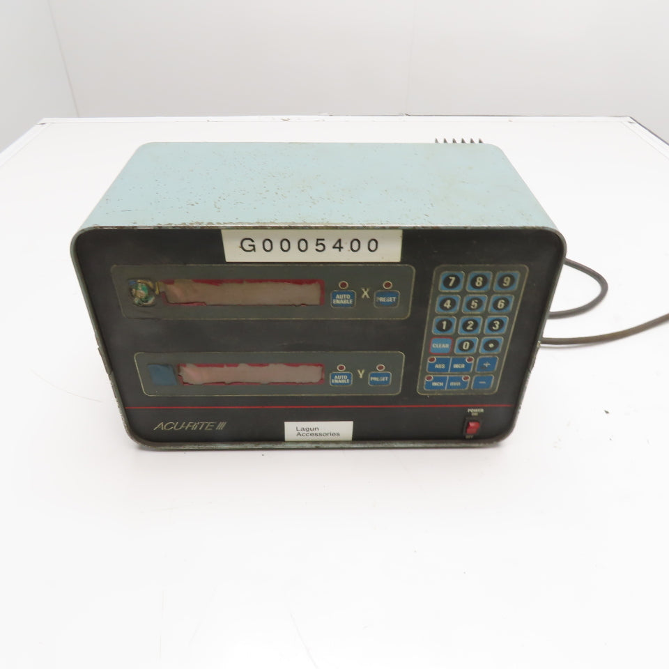 Acu-Rite 387 5974000 III Series 2 Axis Digital Readout DRO Display Con ...