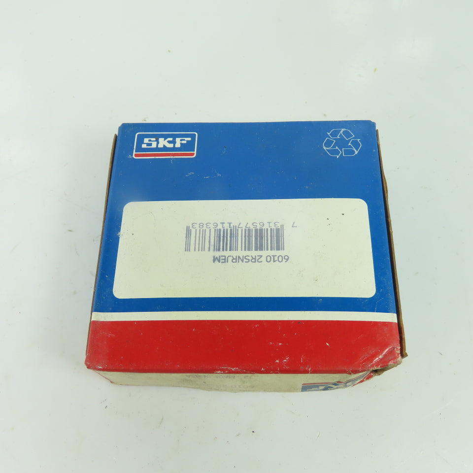 SKF 6010 2RSNRJEM Deep Groove Ball Bearing 80mm OD x 50mm Bore x 16mm W NEW