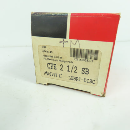 McGill CFE 2 1/2 SB Cam Follower Bearing 2-1/2" NEW