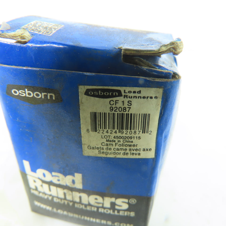 Osborn 92087 CF 1 S Load Runners Heavy Duty Idler Roller Cam Follower NEW