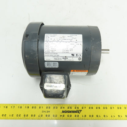 U.S. MOTORS U13S2ACR 1/3HP UniMount Electric Motor 208-230/460V 3Ph 1745RPM 56C