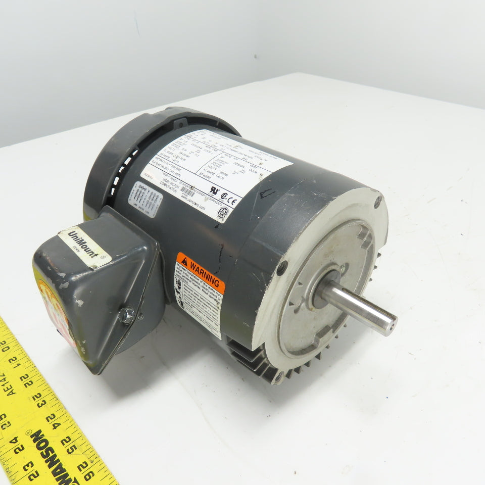 U.S. MOTORS U13S2ACR 1/3HP UniMount Electric Motor 208-230/460V 3Ph 1745RPM 56C