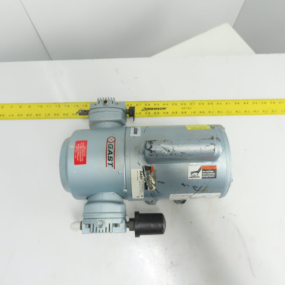 Gast 5HCD-10-M550NGX 3/4HP Piston Air Compressor 115/208-230V 1Ph 1725RPM Tested