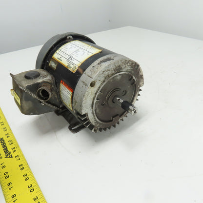Emerson U13S2AC 1/3HP Electric Motor 208-230/460V 3Ph 1745RPM 56C Frame Tested