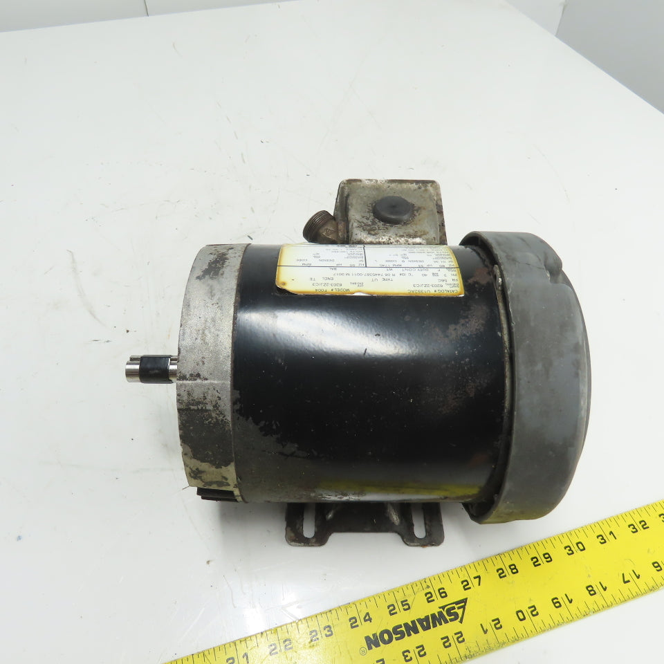 Emerson U13S2AC 1/3HP Electric Motor 208-230/460V 3Ph 1745RPM 56C Frame Tested
