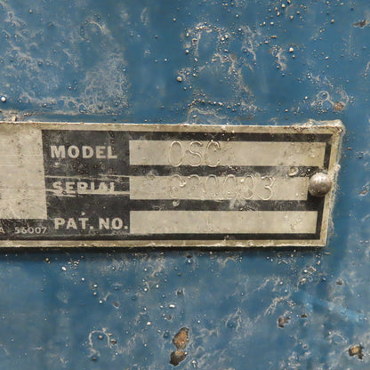 Almco Model OSC Vibratory Industrial Finishing System 230/460V 3Ph 92" x 22"