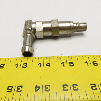 Staubli RMI 09 Temperature Control Quick Coupling 10mm Bore 90° 1/2" Hose