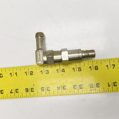 Staubli RMI 09 Temperature Control Quick Coupling 10mm Bore 90° 1/2" Hose