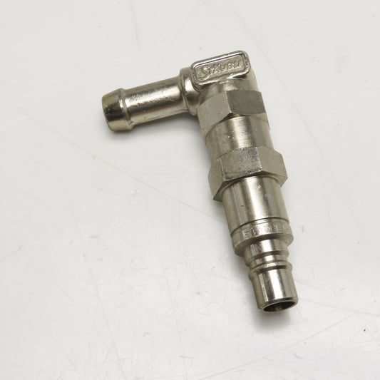 Staubli RMI 09 Temperature Control Quick Coupling 10mm Bore 90° 1/2" Hose