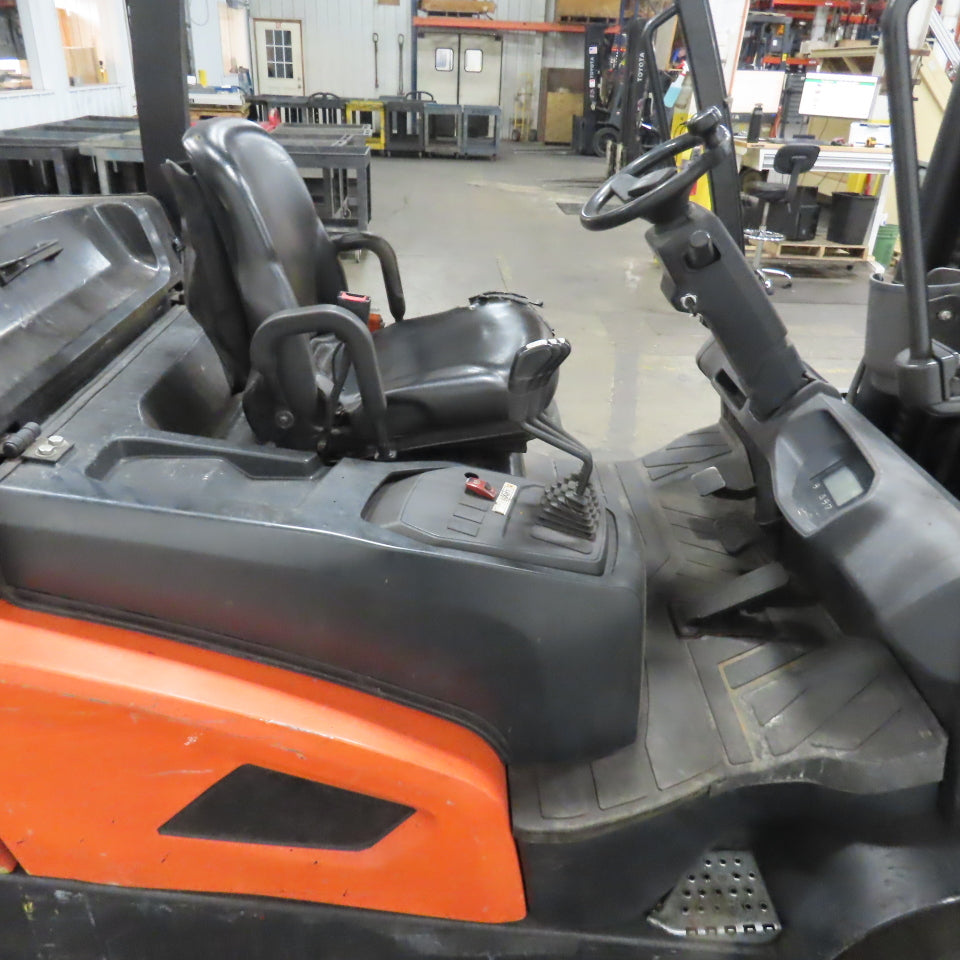 Doosan GC45S-9 8500lb Cap LP Forklift 185" Lift 2-Stage Mast Side Shift 5225Hrs