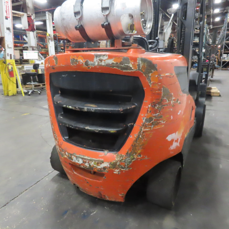 Doosan GC45S-9 8500lb Cap LP Forklift 185" Lift 2-Stage Mast Side Shift 5225Hrs