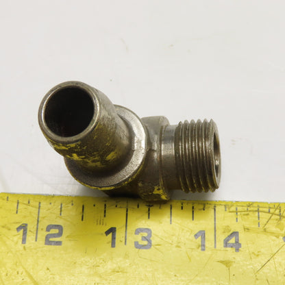 Staubli G3/8 Male x 5/8" ID Hose Stainless Steel Full Flow Elbow 90°