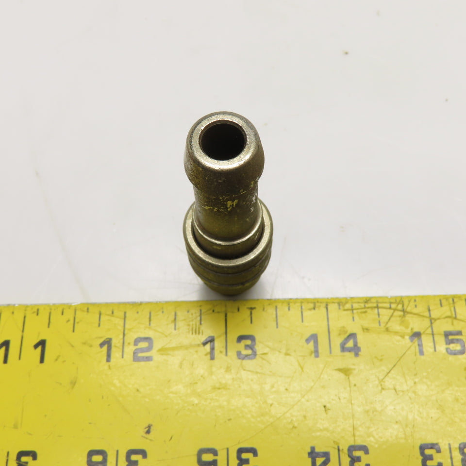 Staubli 12mm ID Hose x 17mm Male Quick Connect Full Flow Straight Fitting
