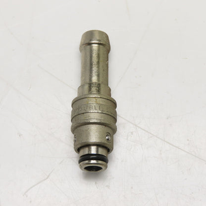 Staubli 12mm ID Hose x 17mm Male Quick Connect Full Flow Straight Fitting