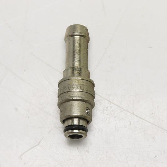 Staubli 12mm ID Hose x 17mm Male Quick Connect Full Flow Straight Fitting