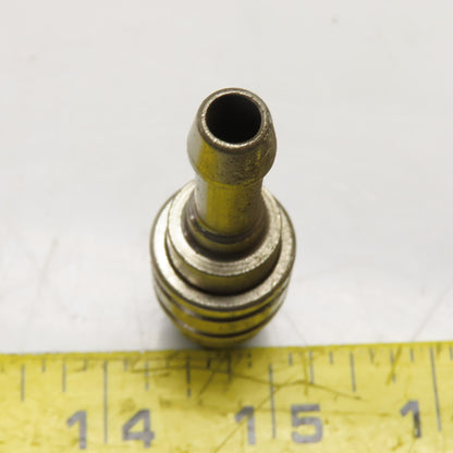 Staubli 8mm ID Hose x 17mm Male Quick Connect Full Flow Straight Fitting