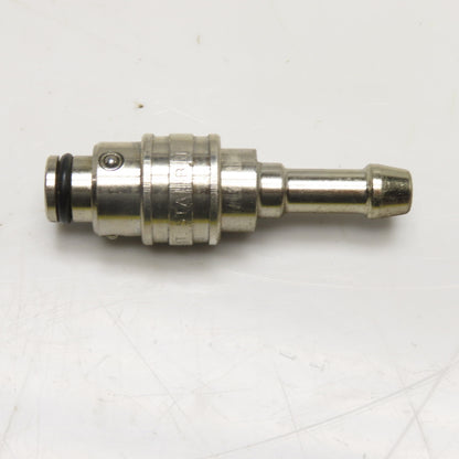 Staubli 8mm ID Hose x 17mm Male Quick Connect Full Flow Straight Fitting