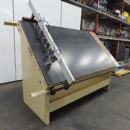 Ritter R215 E/A  5' x 8' Face Frame Assembly A Frame Table 5 Pneumatic Clamps