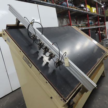 Ritter R215 E/A  5' x 8' Face Frame Assembly A Frame Table 5 Pneumatic Clamps